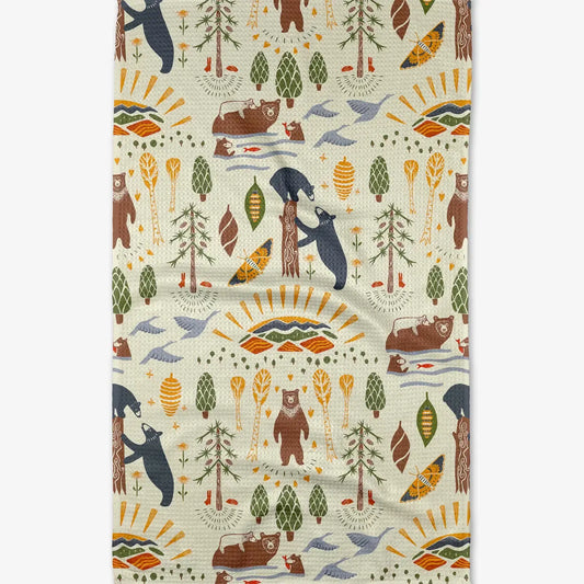 microfiber tea towel - mama bear by geometry house