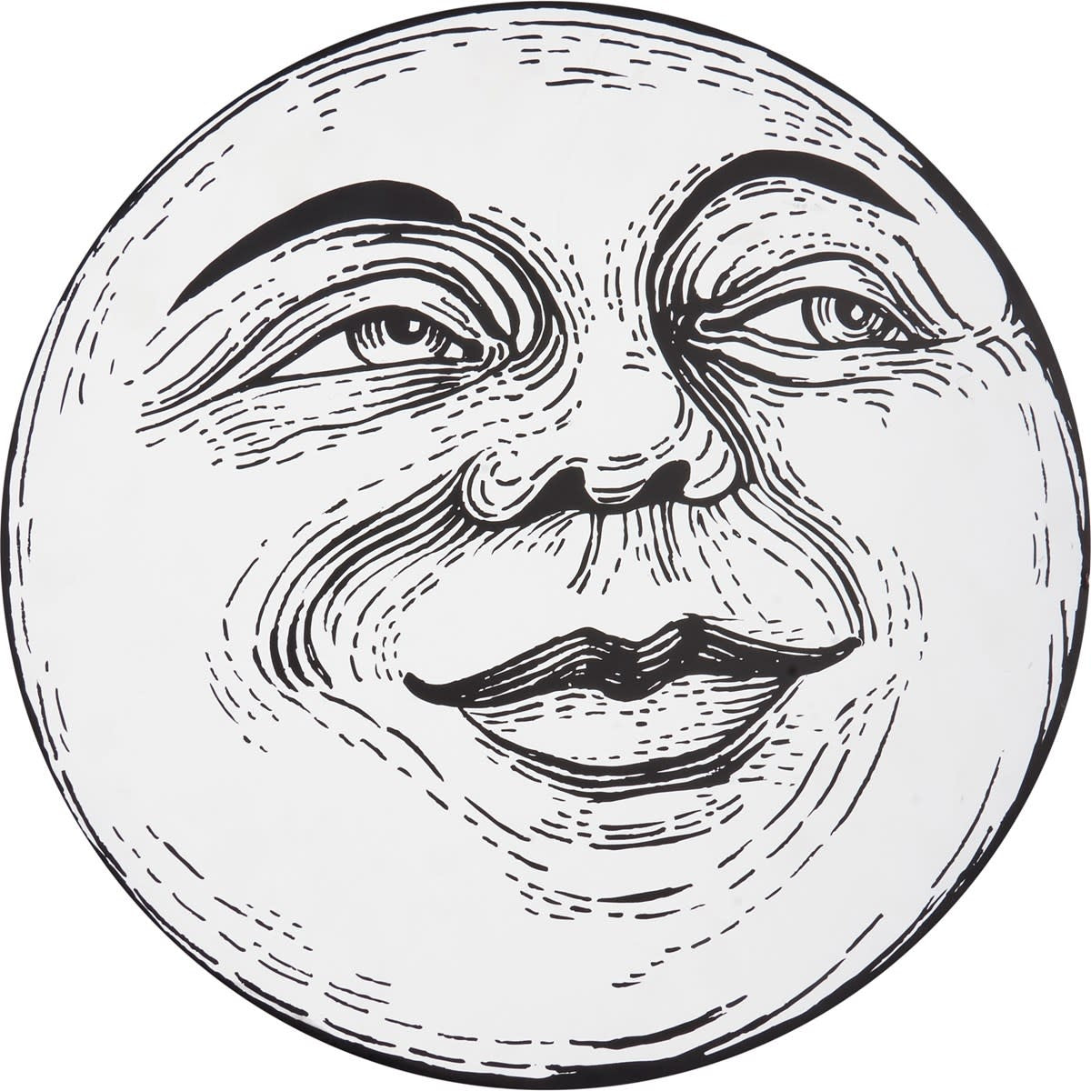 wall decor - man in the moon by primitives by kathy