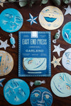 garland - recycled cotton paper - moons & stars by east end press