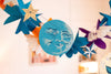 garland - recycled cotton paper - moons & stars by east end press