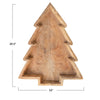 tray - tree shaped - natural mango wood by creative co-op