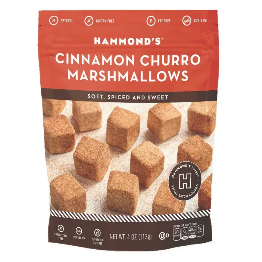 candy - marshmallows - cinnamon churro by redstone foods inc