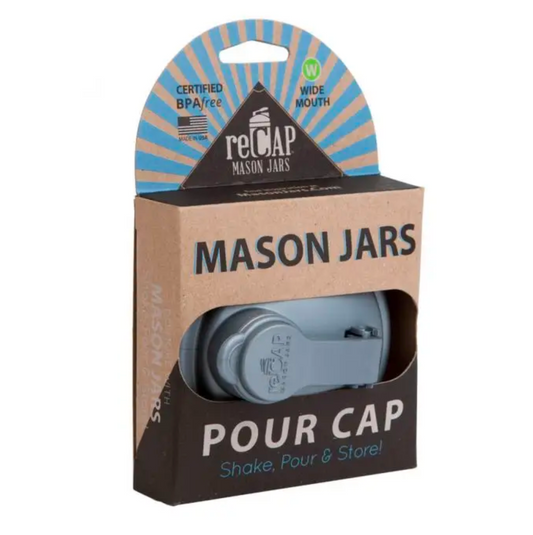 mason jar - pour cap by recap mason jars