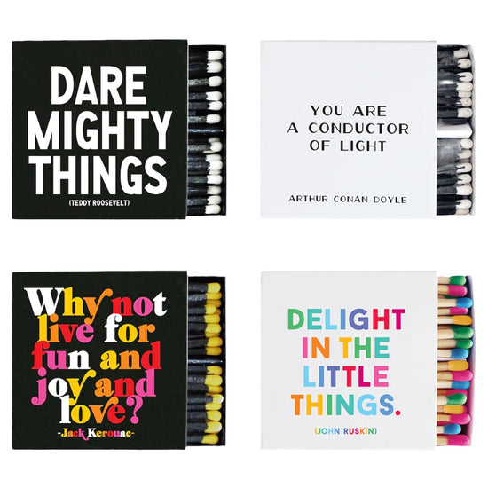matchboxes - quotable by quotable cards