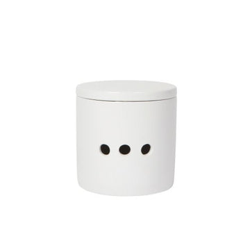 utensil - garlic keeper - matte white by now designs