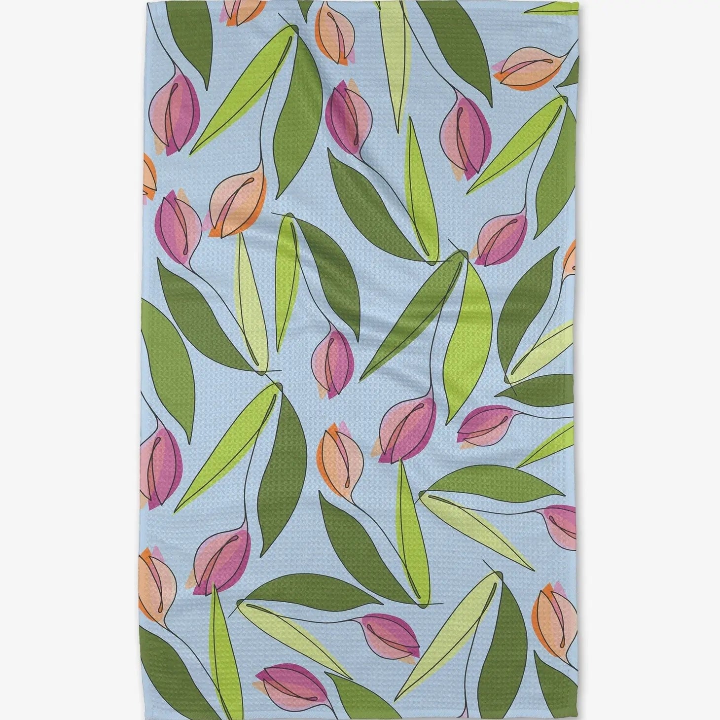 microfiber tea towel - may flowers by geometry house