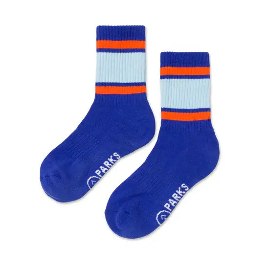 socks - trail crew 2-pack - mazarine blue/riverdaze - m/l by parks project