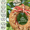 bird seed wreath - flaming hot by mr. bird