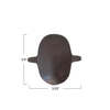 Dish Spoon Rest | Mango Wood | Black | 3.5x3.25