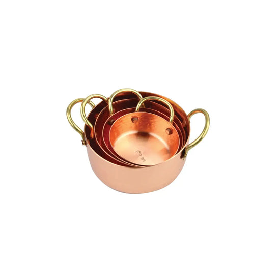 measuring cups - camden - hammered copper by be home