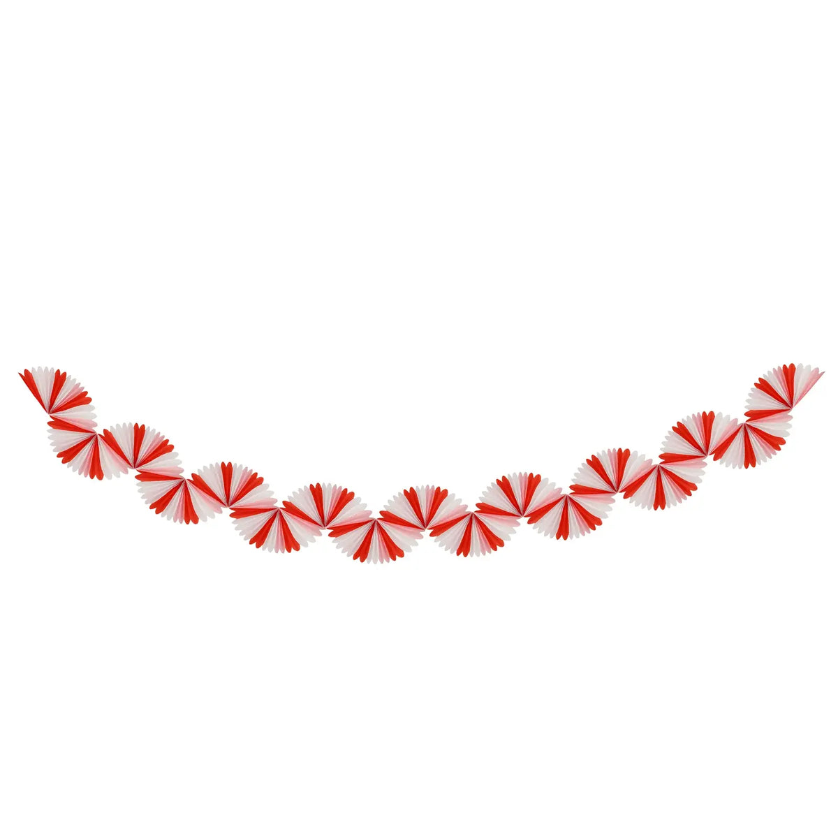 garland - giant candy cane stripe honeycomb by meri meri
