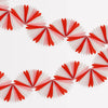 garland - giant candy cane stripe honeycomb by meri meri