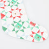 napkins - paper patchwork stocking - set of 16 by meri meri