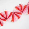 garland - giant candy cane stripe honeycomb by meri meri