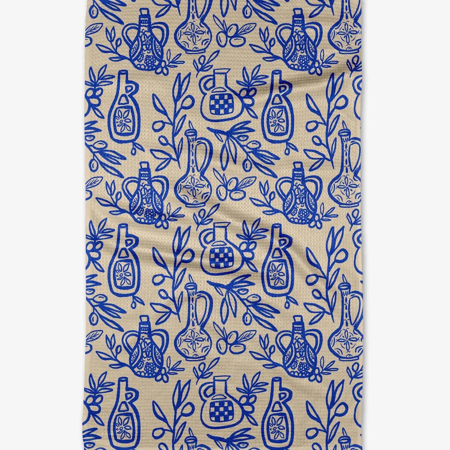 tea towel - microfiber - mediterranean pour by geometry house