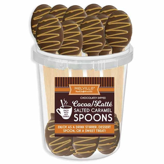 candy - chocolate dipped spoon - salted caramel & dark fudge by redstone foods inc