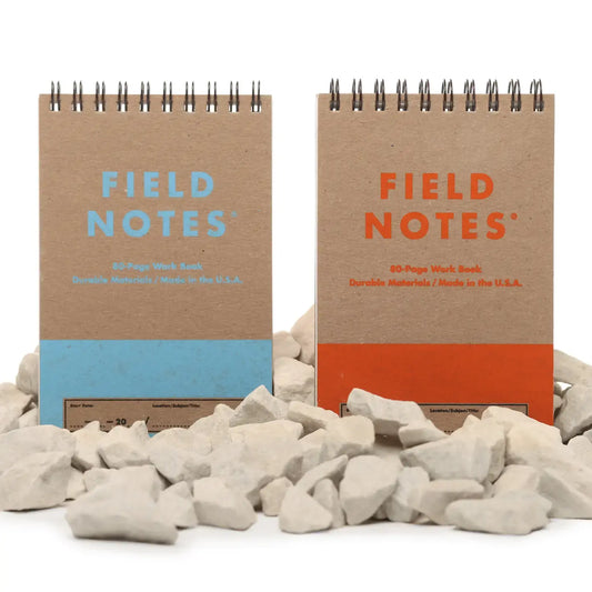 work book - heavy duty 2-pack - orange + sky blue by field notes