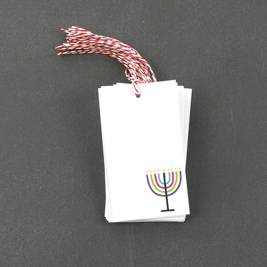 gift tag set - menorah by public school paper co