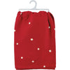 tea towel - vintage red santa + sleigh - merry christmas by primitives by kathy