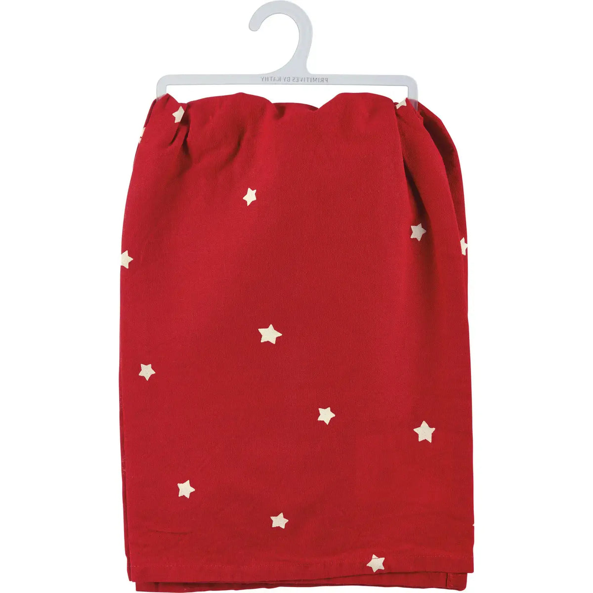 tea towel - vintage red santa + sleigh - merry christmas by primitives by kathy