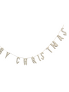 garland - merry christmas - cream detailed letters by giftsland
