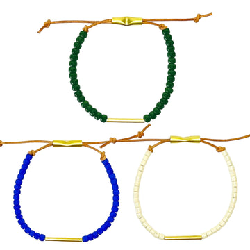 bracelet - "mesa" - japanese glass beads by son of a sailor