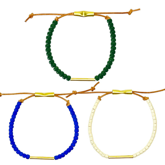 bracelet - "mesa" - japanese glass beads by son of a sailor