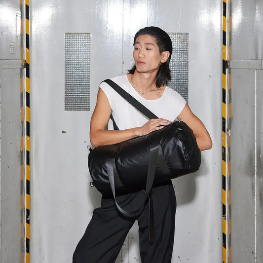 bag - weekender - black metallic by loqi llc