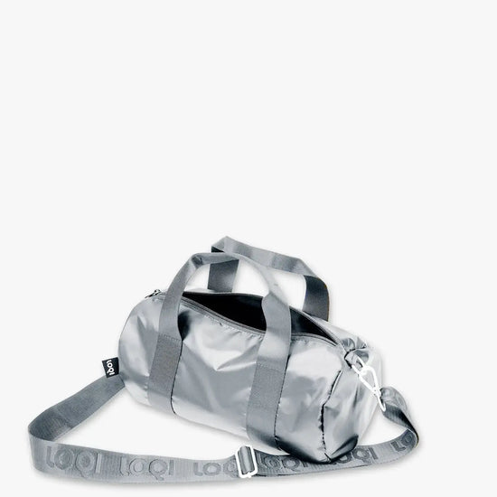 bag - weekender - silver metallic by loqi llc