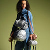 bag - weekender - silver metallic by loqi llc