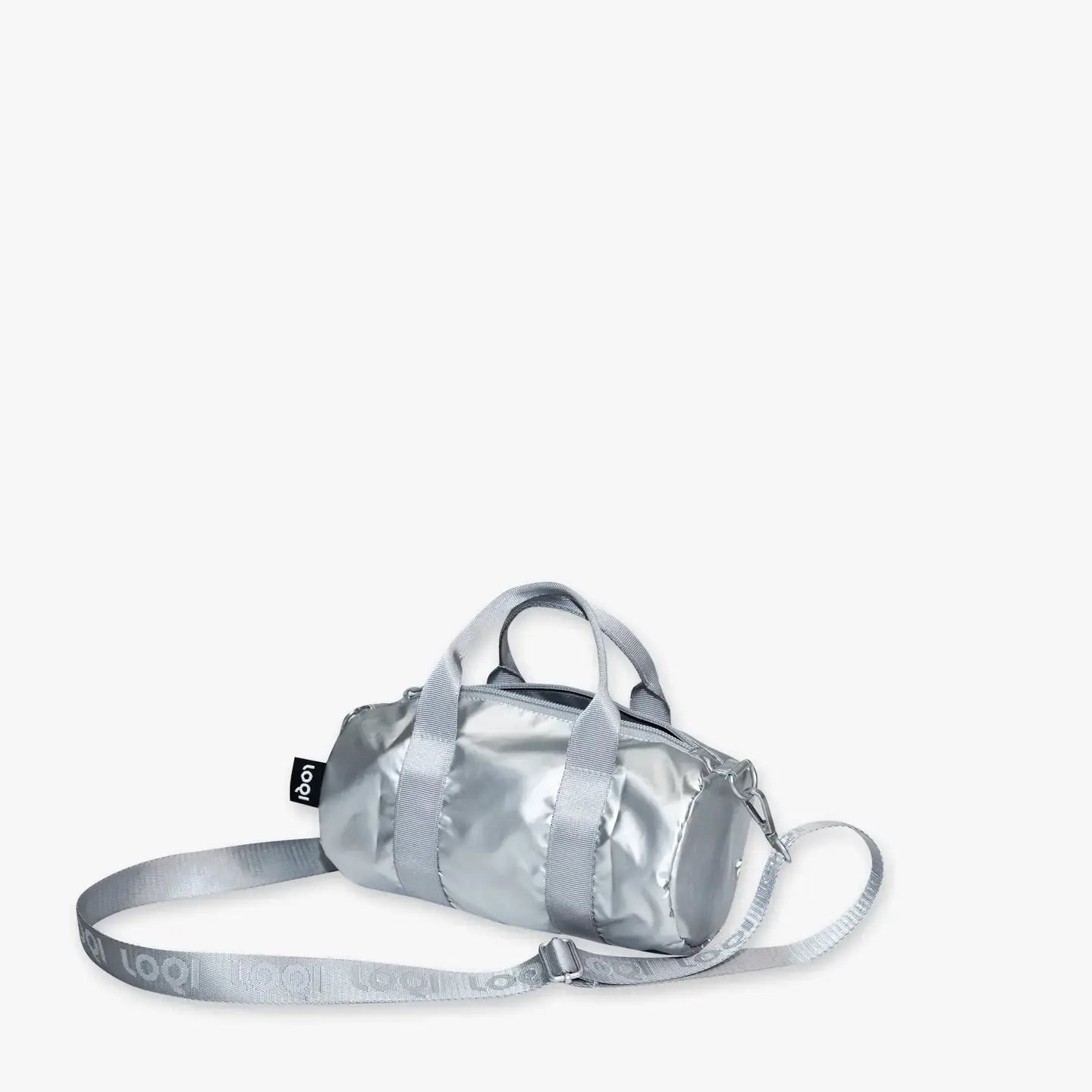bag - weekender - silver metallic by loqi llc