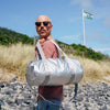 bag - weekender - silver metallic by loqi llc