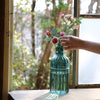 ribbed glass vase - metropolitan elegance by time concept inc.