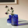 ribbed glass vase - metropolitan elegance by time concept inc.