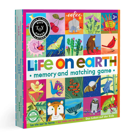 game - memory + matching - life on earth by eeboo