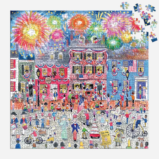 puzzle - 500 piece foil - celebrate the usa by chronicle books