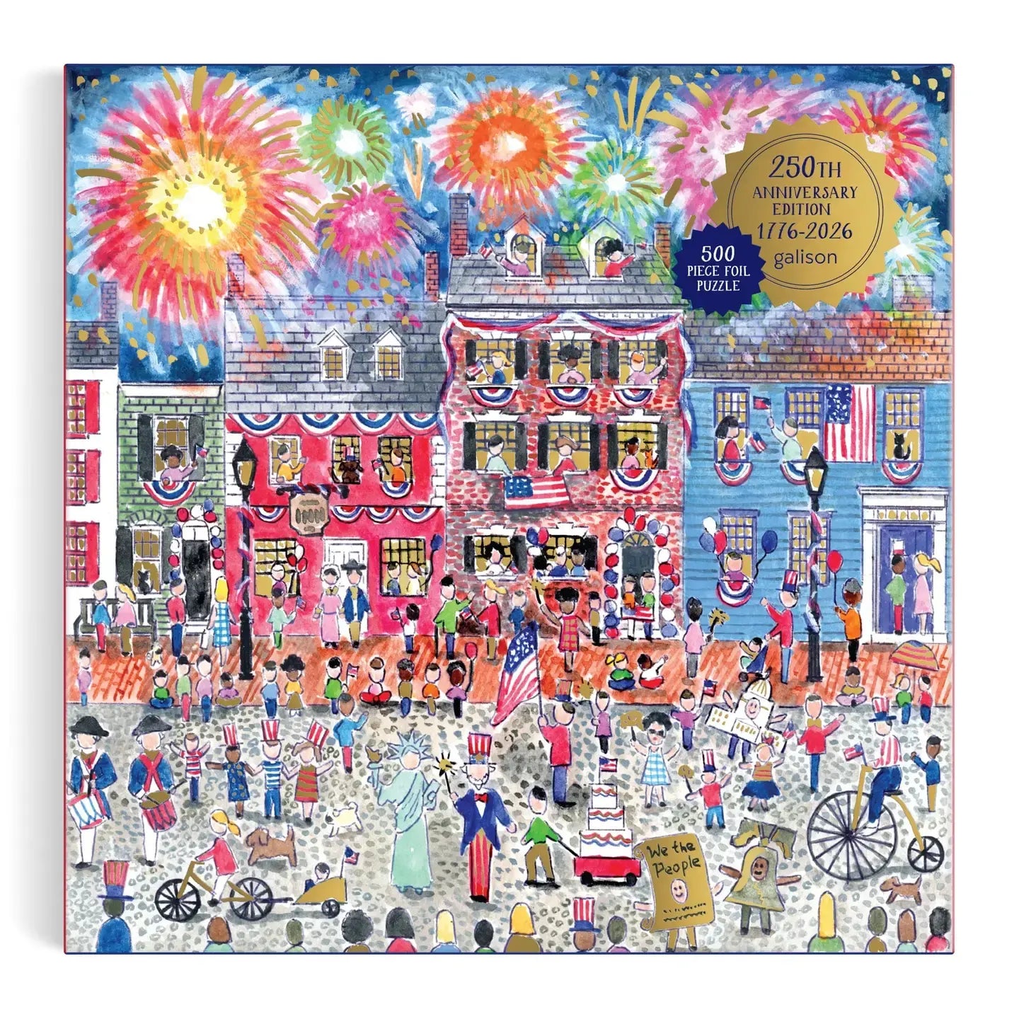 puzzle - 500 piece foil - celebrate the usa by chronicle books