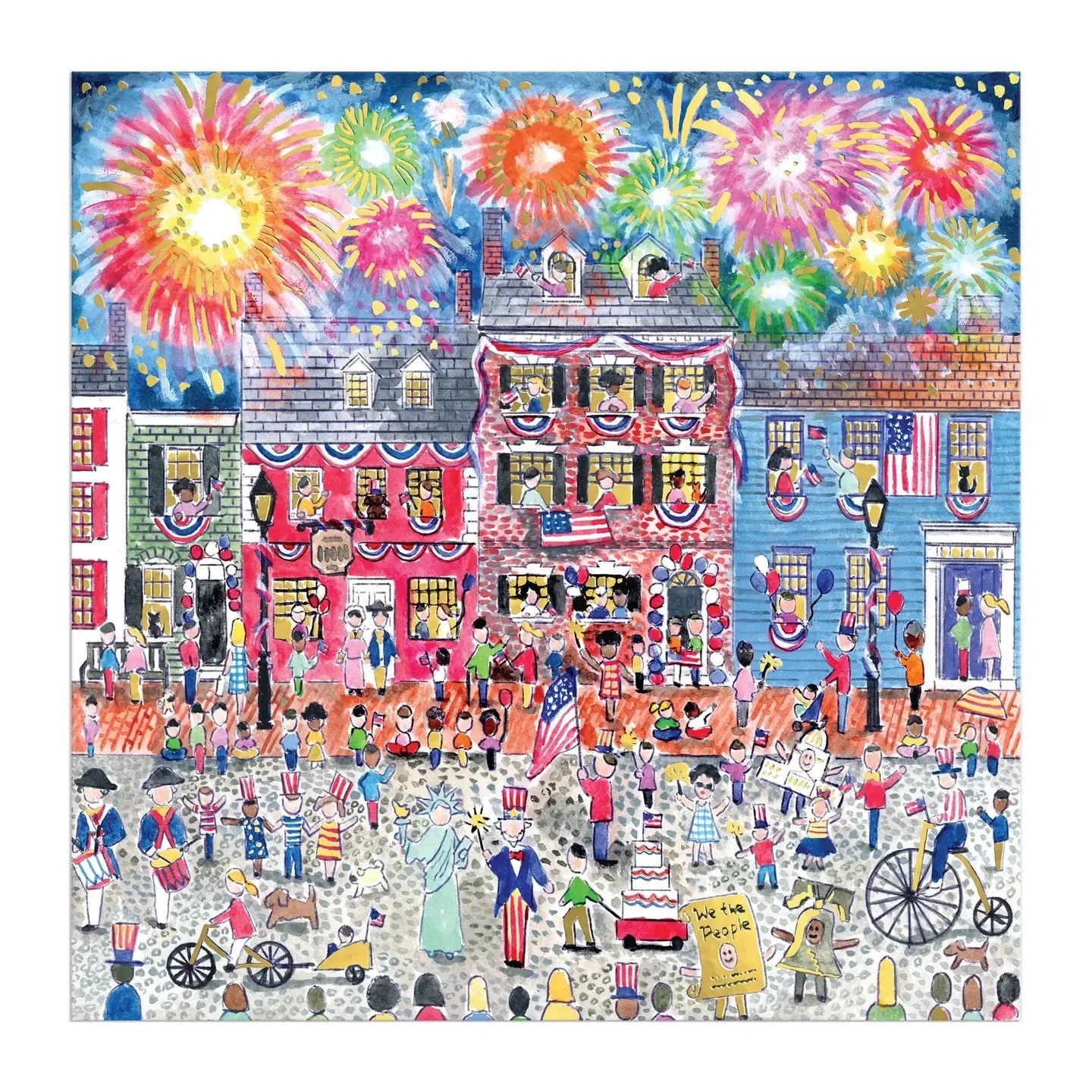 puzzle - 500 piece foil - celebrate the usa by chronicle books