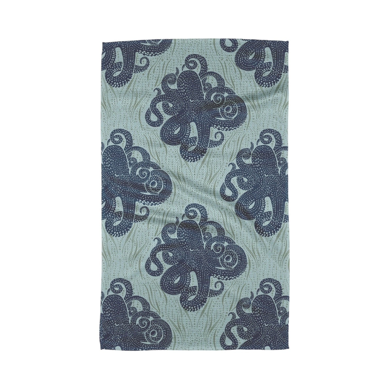 tea towel - microfiber - mighty octopus by geometry house