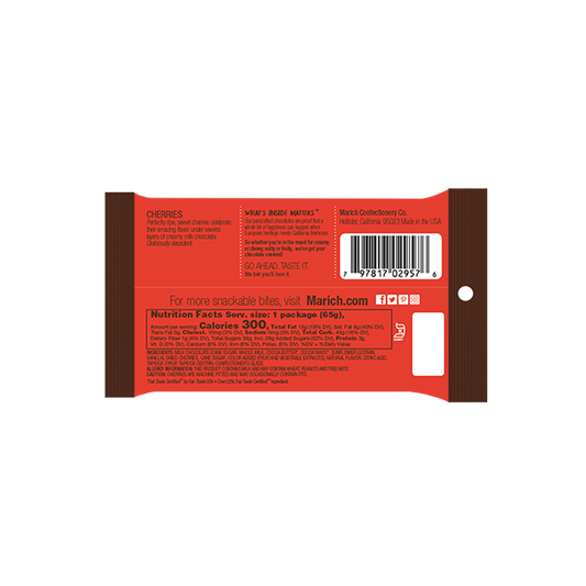 candy - milk chocolate cherries by redstone foods inc