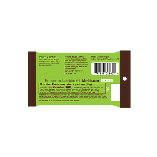 candy - milk toffee almonds by redstone foods inc