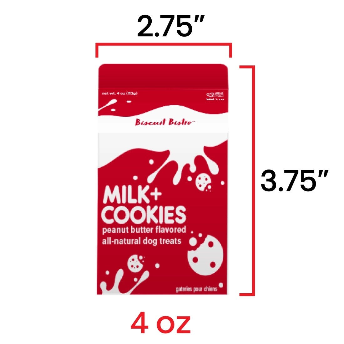 dog treats - pb milk & cookies by spunky pup bakery
