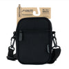 bag - mini brick crossbody recycled - black by fydelity