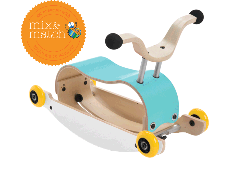 toy - walker + scooter - mini-flip - mix + match by wishbone design studio