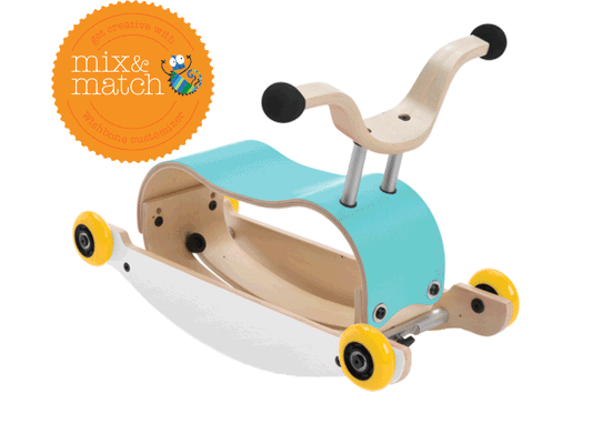 toy - walker + scooter - mini-flip - mix + match by wishbone design studio