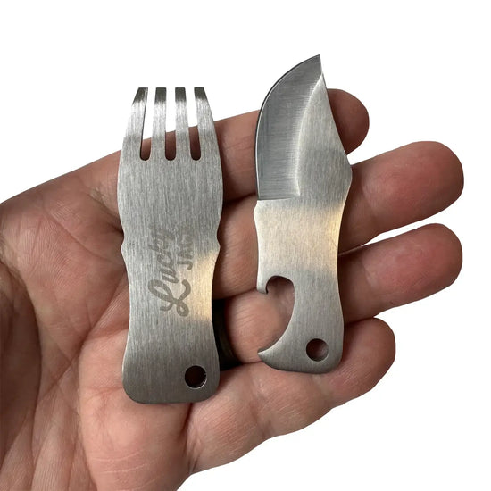 utensil - fork & knife set - mini mess kit by lucky jack
