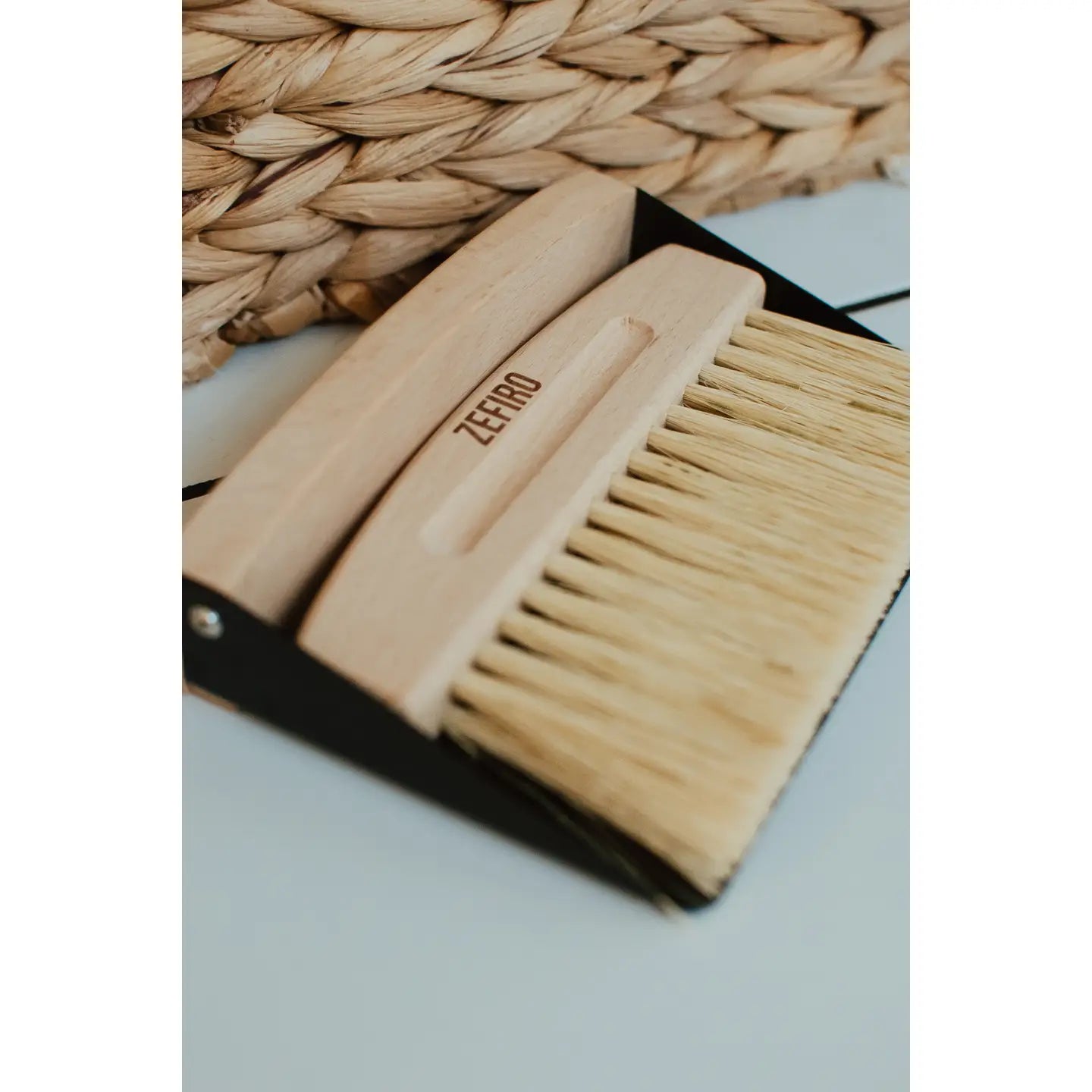 dust pan + broom - mini - beechwood by zefiro