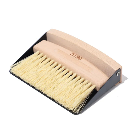 dust pan + broom - mini - beechwood by zefiro