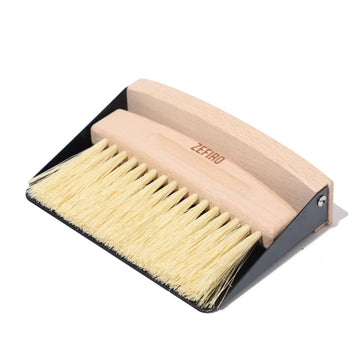 dust pan + broom - mini - beechwood by zefiro