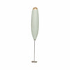 Handheld milk frother in mint, upright view